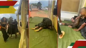 Video of Woman Fainting after Family Surprises with Huge Birthday Party Goes Viral