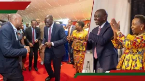 William Ruto Delightfully Dances to Kasongo During New Year Party in Kisii