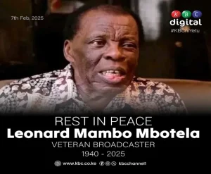 KBC fraternity mourns Mambo Mbotela