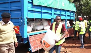 Assorted foodstuffs donated to Embu schools in arid areas