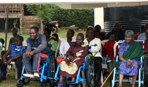 PLWDs Receive Assistive Devices and Foodstuff