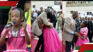 Young Girl Moves President Ruto With Poem at Jesus Winner Church: “Mbele Iko Sawa”