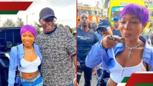Oga Obinna Treats Nigerian Singer Guchi to Her First Mutura Experience in Nairobi
