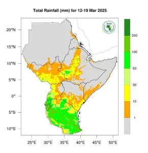 Heavy rainfall, heat stress expected in Greater Horn of Africa