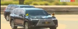 President Ruto arrives at Uhuru Gardens for Labour Day fete