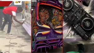 George Ruto’s Mood Matatu Boasts KSh 2m Sound System, DJ Deck, And Solar Panels