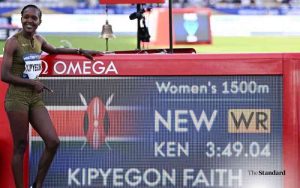 Kenyans express hope of Faith breaking 4-minute barrier in the mile soon