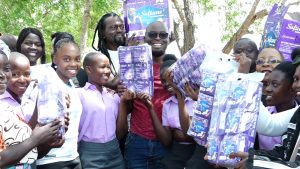 Bikers donate sanitary towels, learning supplies to remote Malindi school