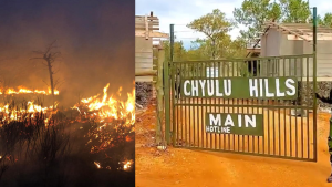 Chyulu Hills National Park on fire as blaze spreads rapidly