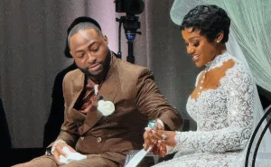 The Touching Reason Davido Wore a Coffee-Brown Suit