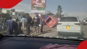 Buruburu: Embassava Bus Crashes Along Jogoo Road, Conductor Killed