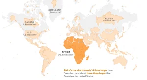 The true size of Africa
