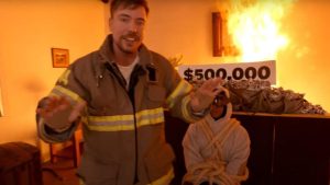 MrBeast defends Ksh66M fire stunt video after backlash, citing safety protocols