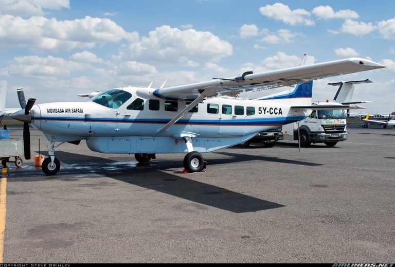 Details of the Cessna aircraft that crashed in Kwale