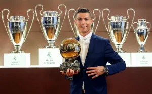 Cristiano Ronaldo vows to keep playing ‘a few more years ’ as he wins prestige Globe Award