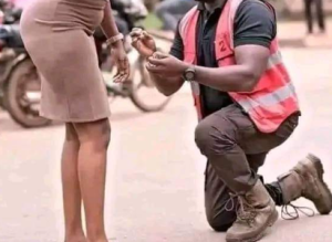 Dramatic scene after husband who chased away woman apologises in public