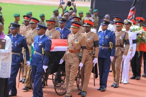 Raila Odinga’s Body Arrives in Kisumu on Military Aircraft Dubbed ‘ENIGMA01’