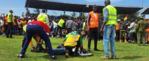 Mourners injured as chaotic scenes erupt at Mamboleo Stadium