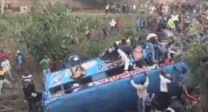 30 injured as bus plunges into river at Waruku