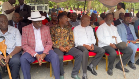 Gideon Moi, Ghana’s ex-President Akufo-Addo visit Raila’s grave