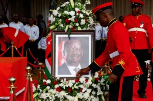 Thousands turn out for funeral of Kenyan leader Raila Odinga