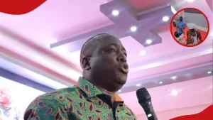 Kanyari Embarrasses Nyawira as She Kneels to Propose to Him at Pulpit