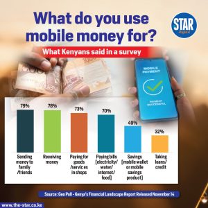 What do you use mobile money for? What Kenyans said in a survey