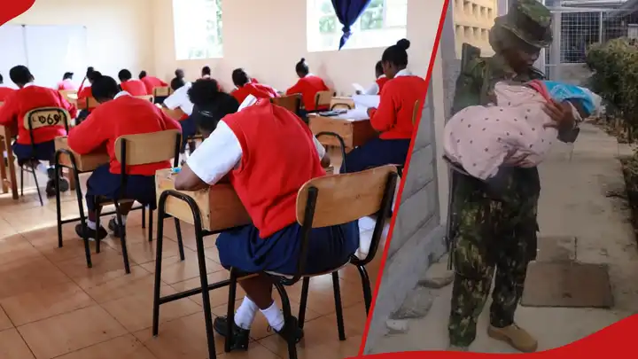 Kind Baringo Police Officer Steps in to Babysit Newborn as Candidate Sits for KCSE Exam