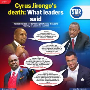 Cyrus Jirongo’s death: What leaders said