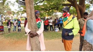 43-year-old man starts 96-hour tree-hugging marathon for peace in Nanyuki