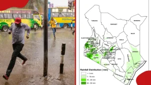 Kenya Met Warns of Rainfall in 6 Regions, Sunny and Dry Conditions in Other Parts over Next 5 Days