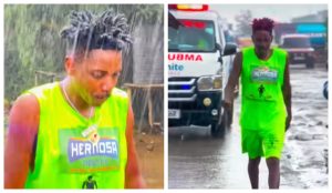 Eric Omondi Braves Heavy Gilgil Rain in 466km Charity Walk to Busia