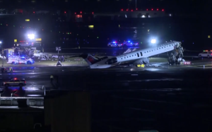 ‘Like the plane got cut in half’: LaGuardia crash that killed two pilots now under investigation