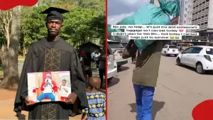 KU Graduate Turns to Luggage Carrying Hustle Due to Lack of Employment