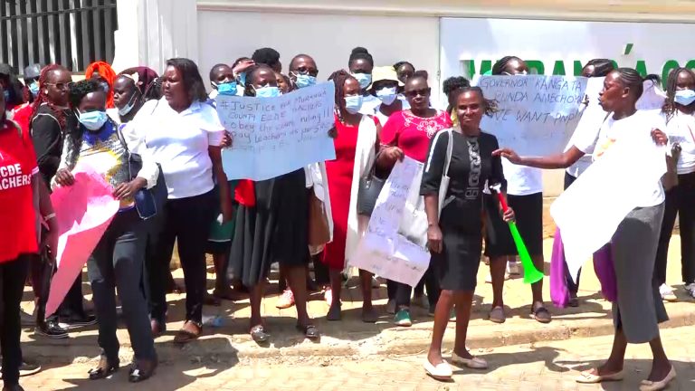 Kang’ata defends hiring freeze as ECDE teachers demand better pay
