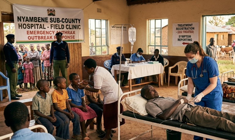 One dead, 222 treated after eating anthrax-infected meat in Meru