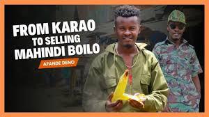 Afande Denno: The police officer who traded his badge for a trolley of mahindi boilo