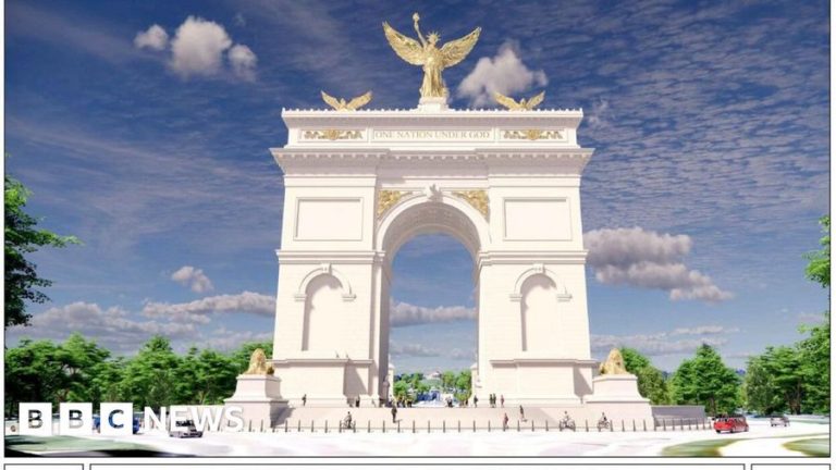 Trump administration unveils 250-foot ‘Triumphal Arch’ design