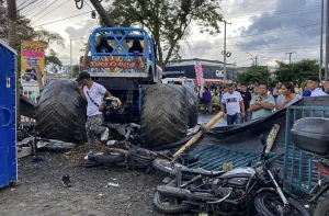 3 dead in Colombia monster truck show crash