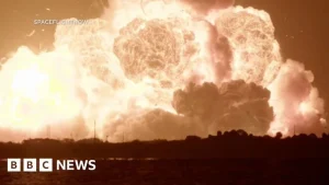 Blue Origin rocket explodes into huge ball of flame on Florida launch pad