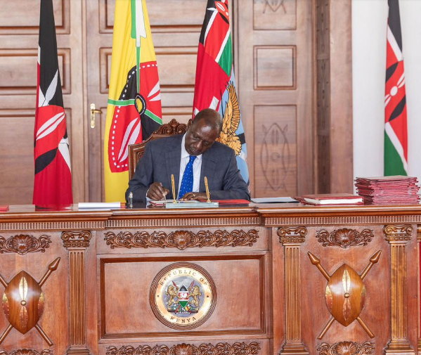 Ruto signs key tax, investment and technology Bills into law