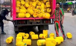 Eric Omondi’s “Empty Jerrican” Protest Lands on Front Page of Austrian Newspaper