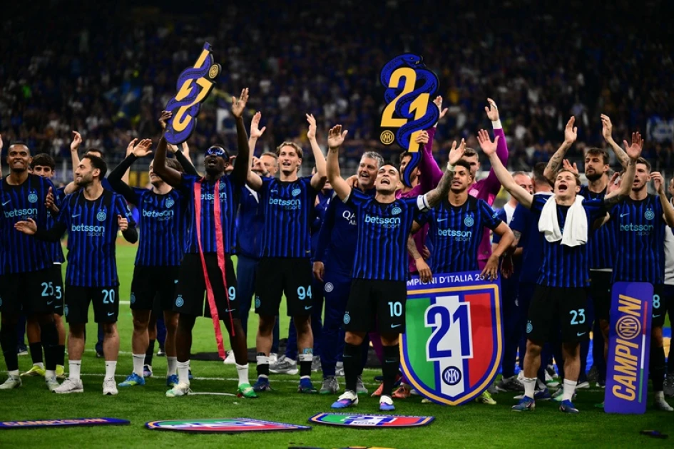 Inter Milan win Italian title for third time in six seasons