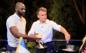 Emmanuel Macron Joins Roaming Chef Dennis Ombachi for Ugali Cookout in Nairobi