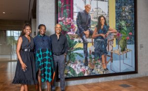 Barack, Michelle Obama unveil official portrait by Nigerian artist