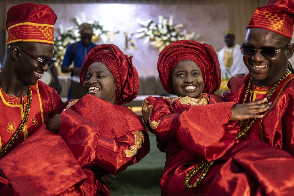 Double take: twin Nigerian couples with same names marry