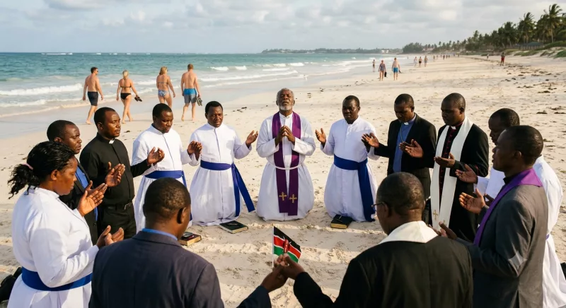 Malindi Clergy Storm Lost Beach for Cleansing Prayers After Summer Tides Festival