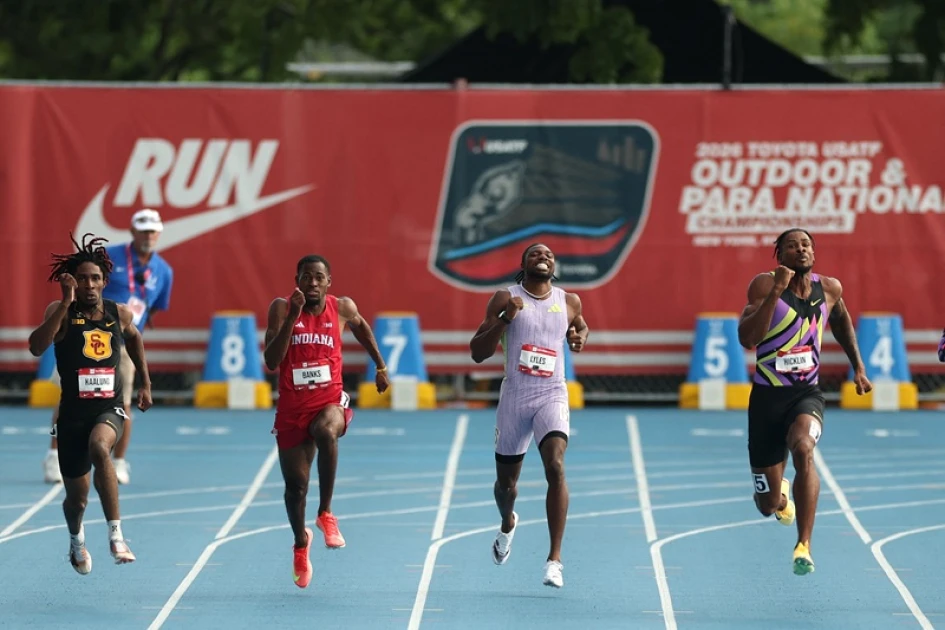 Lyles not concerned after cramp halts 200m US title bid