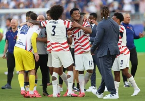 Balogun scores and sees red as US beat Bosnia 2-0