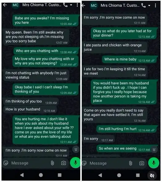 Leaked WhatsApp Chats Trend as Married Man Flirts with Someone Else’s Wife: “How’s Your Husband”